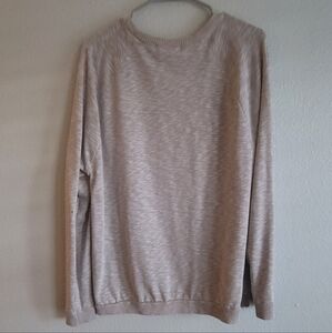 Men's Classic Beige Crewneck Sweater